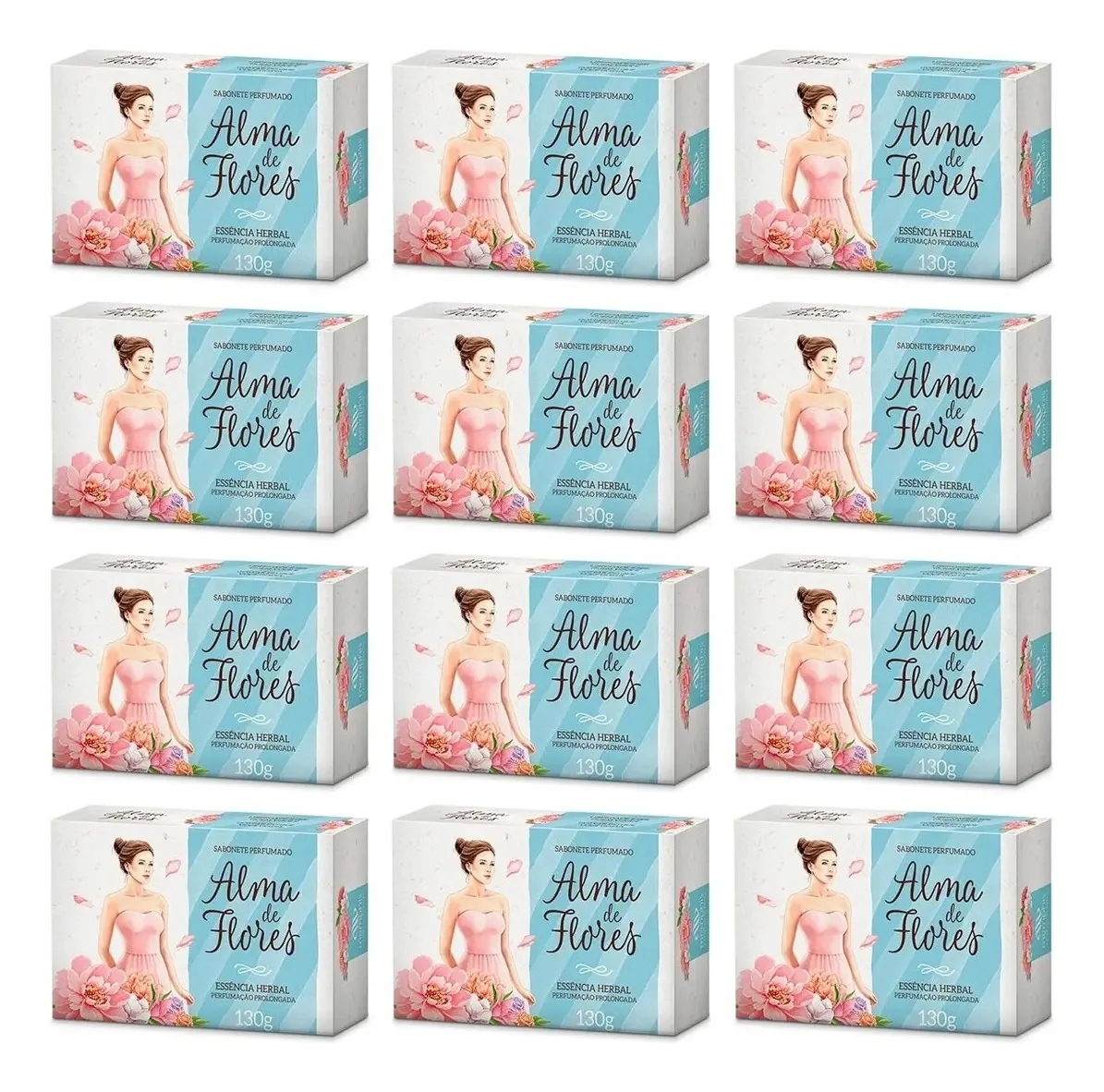 12un Sabonete Alma De Flores 130g Fragrâncias A