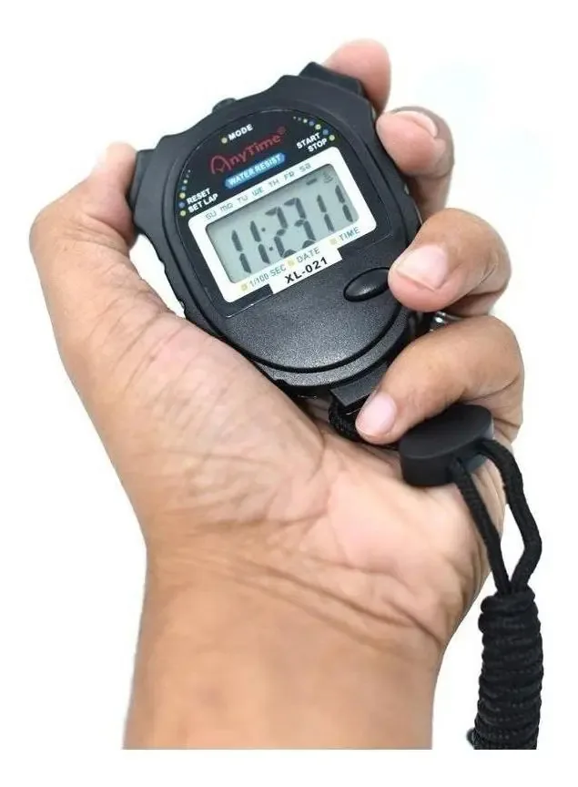 Cronômetro Mão Digital Corrida Resistente Água Esportes P4