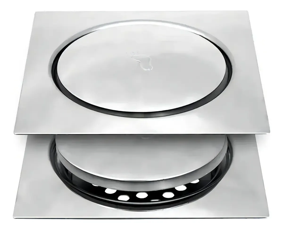 3 Ralos Inteligente Sistema Clic 15x15 Aço Inox P