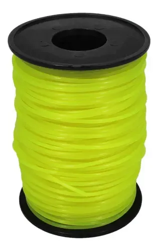 Bobina Fio Nylon Roçadeira 3mm Redonda 1kg Ditools Amarelo
