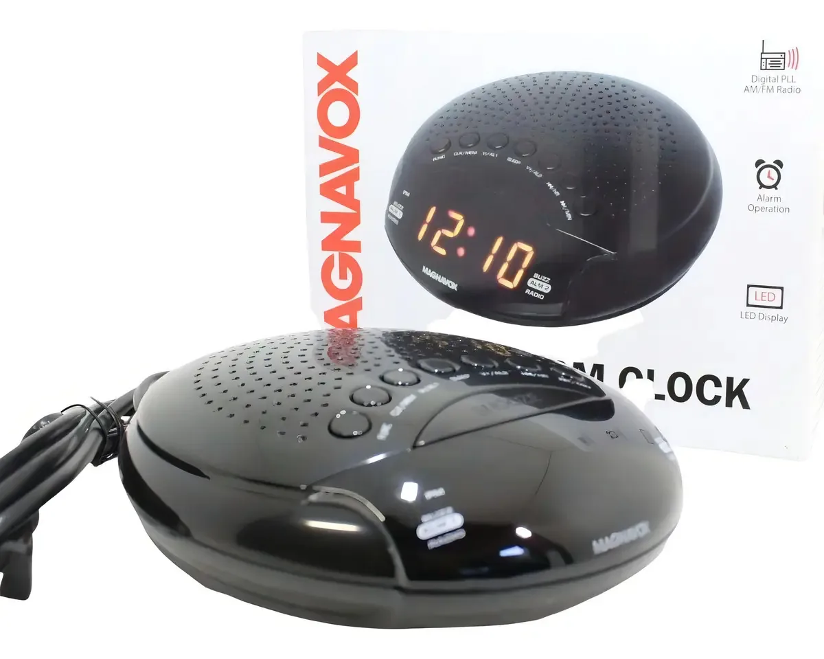 Radio Relógio Despertador Digital Fm Alarme Dual