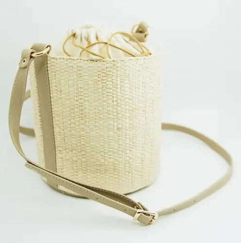 Bolsa De Palha, Bolsa Baú Palha Natural, Bolsa Palha Redonda