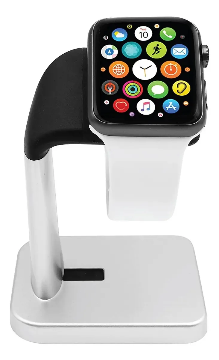 Carregador para smartwatch Macally prateado