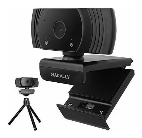 Webcam Macally 1080p com microfone e tripé - Keep