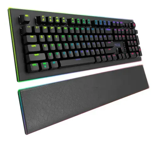 Teclado mecânico LED para jogos, teclado mecânico Naci RGB