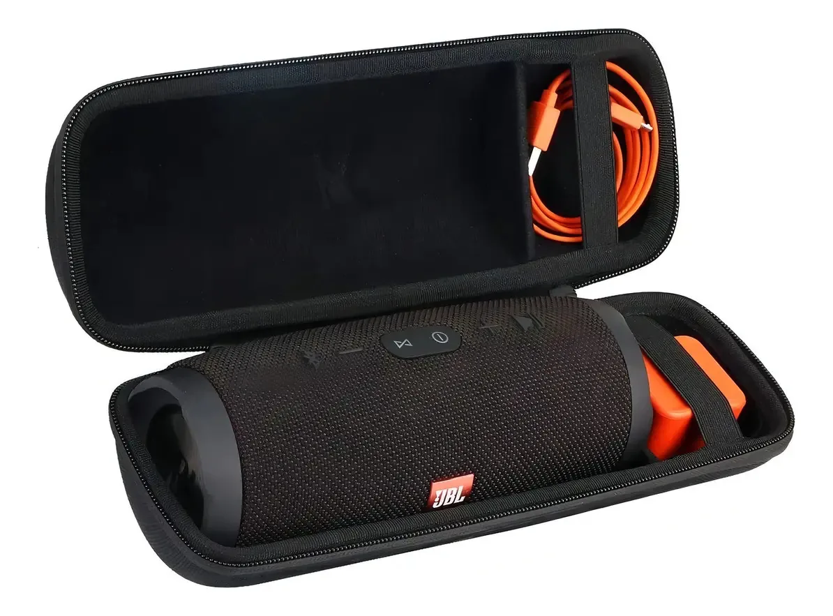 Capa para Jbl Charge 3, preta/durável/impermeável