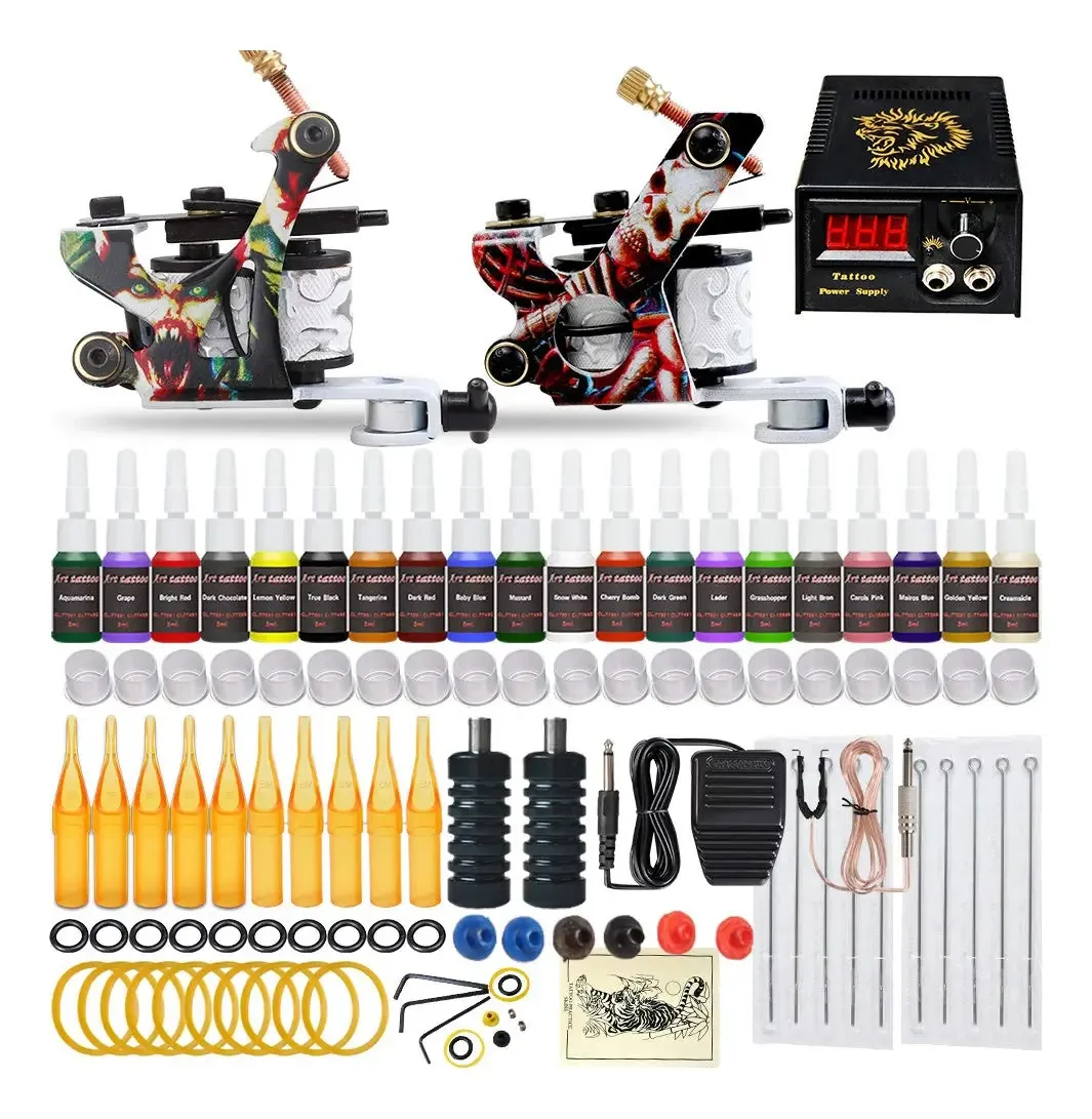 Kits completos de máquinas de tatuagem para pistola de tatuagem