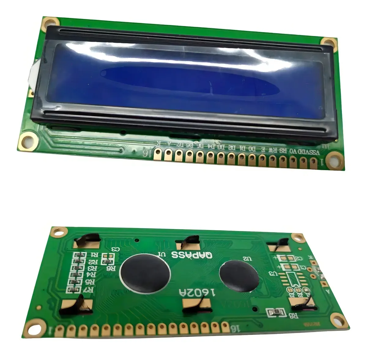 Display Lcd 16x2 Backlight Azul Escrita Branca Para Arduino