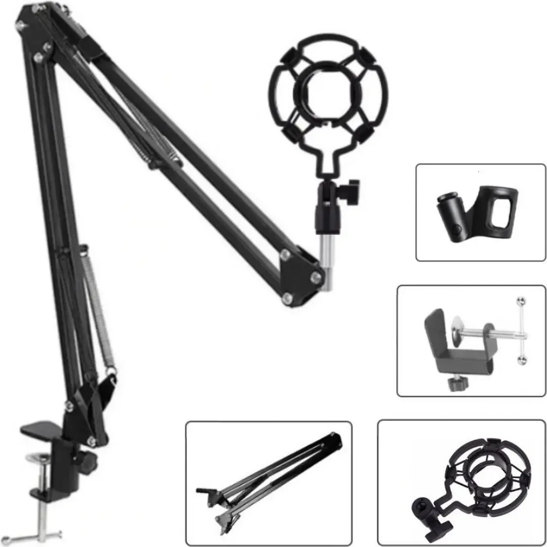 Braço Articulado + Suporte Aranha P/ Microfone Condensador