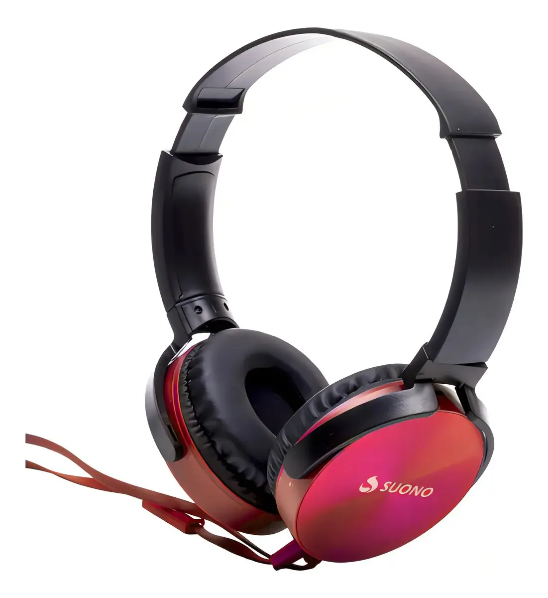 Fone de ouvido viva-voz Vincha Extra Bass Suono Red