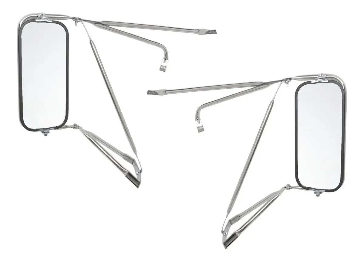 Conjunto de espelhos cromados para Chevrolet Kodiak 2000