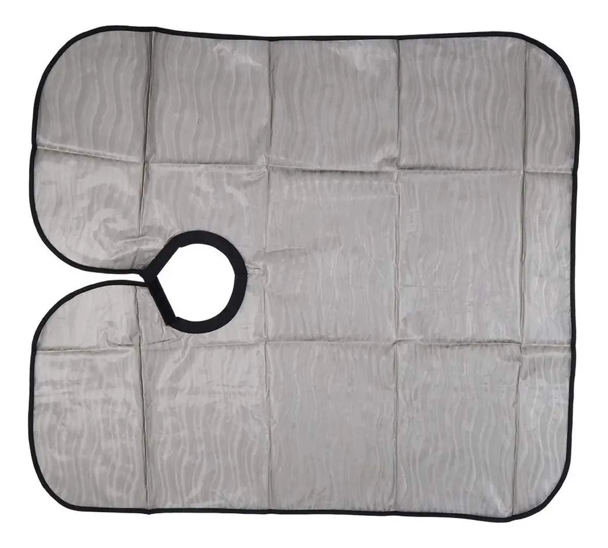 Capa de corte de cabelo elegante, xale para tintura de cabelo, para salão de beleza, salão familiar (cinza)