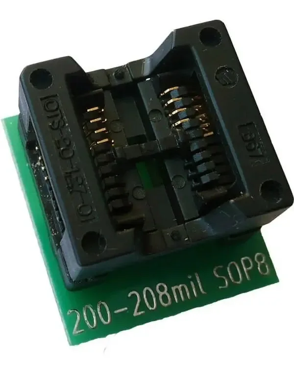 Adaptador de memória Soic8 para Dip8 200mil Ch341a Eeprom Bios
