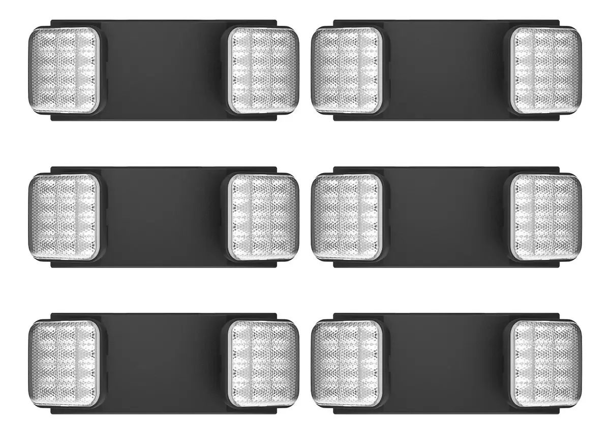 Exitlux: 1 pacote de luzes LED pretas de emergência com Resp