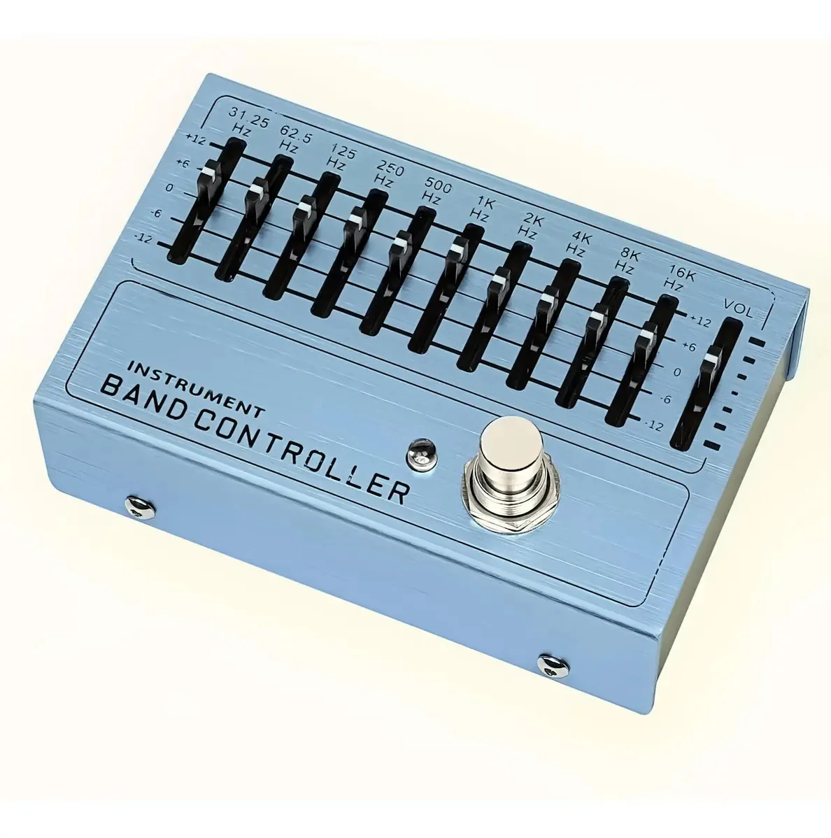 Pedal equalizador de 10 bandas para efeitos de guitarra