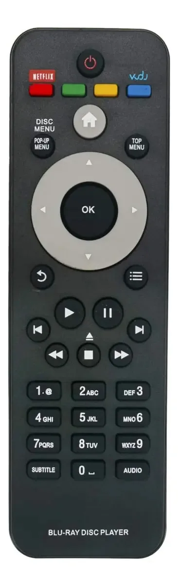 Controle Remoto Beyution para DVD - Compatível com Reprodutores de Vídeo, Funções Essenciais, Design Prático.