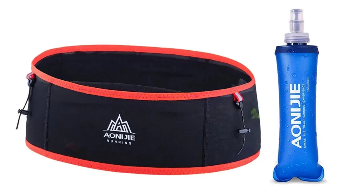 Cinto De Hidratação Aonijie Running Com Frasco Macio De 250