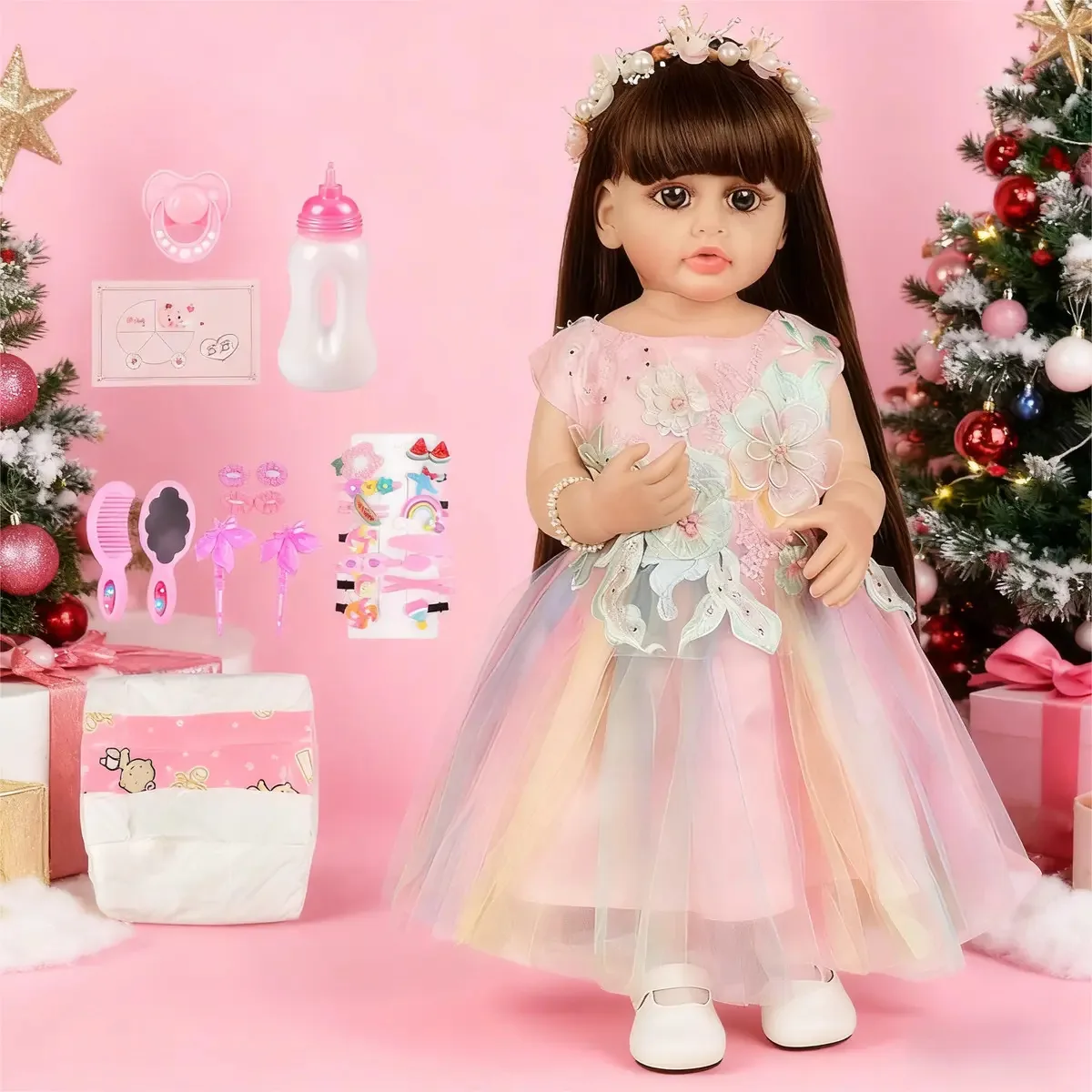 Bonecas renascidas Bebês Reborn Boneca Airdea Dolly