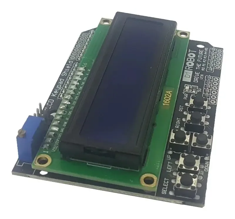 Módulo Display LCD 16x2 com Teclado WJ Arduino Backlight Azul