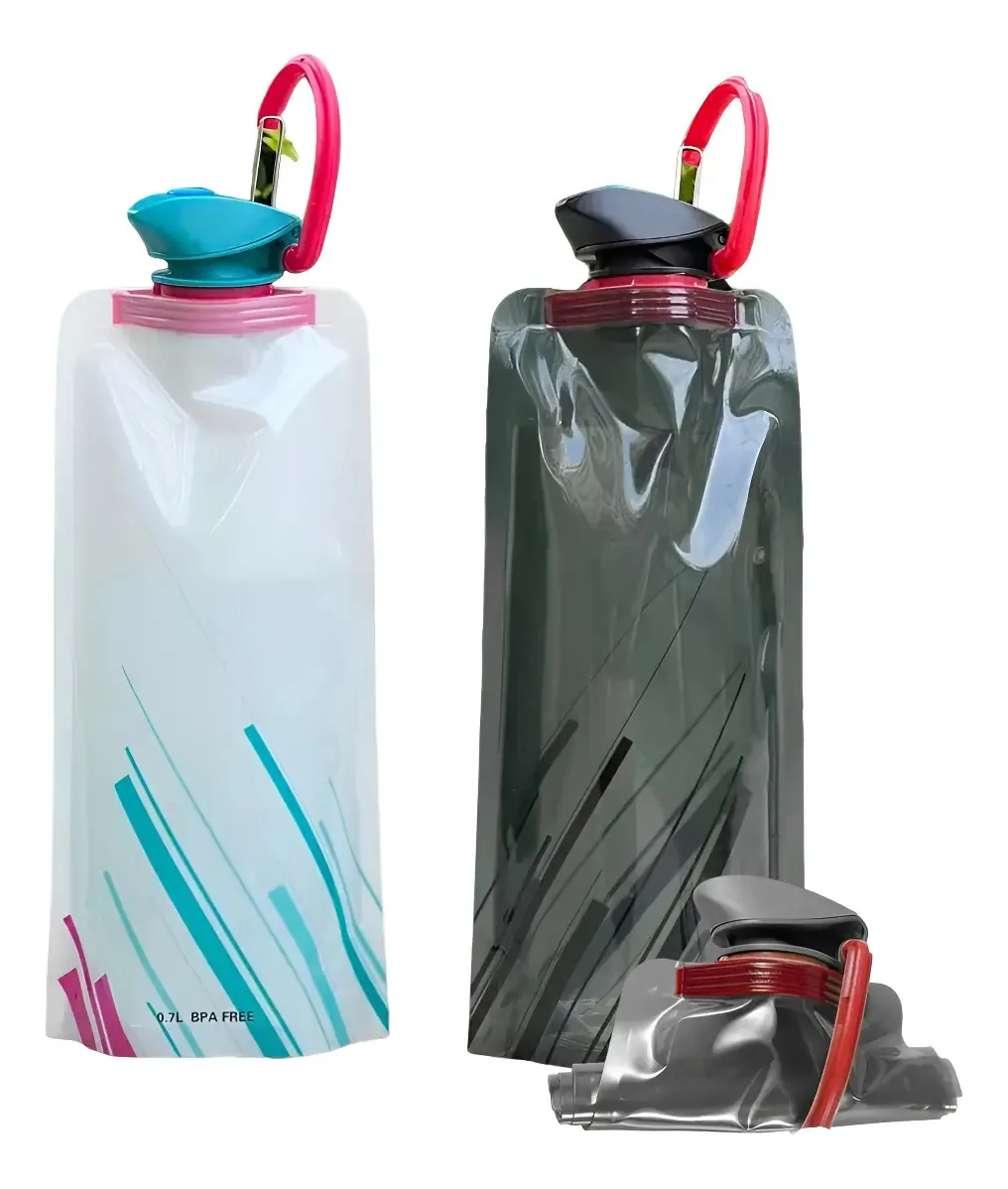 Garrafas de água dobráveis Ouliget, garrafas compactas Pla