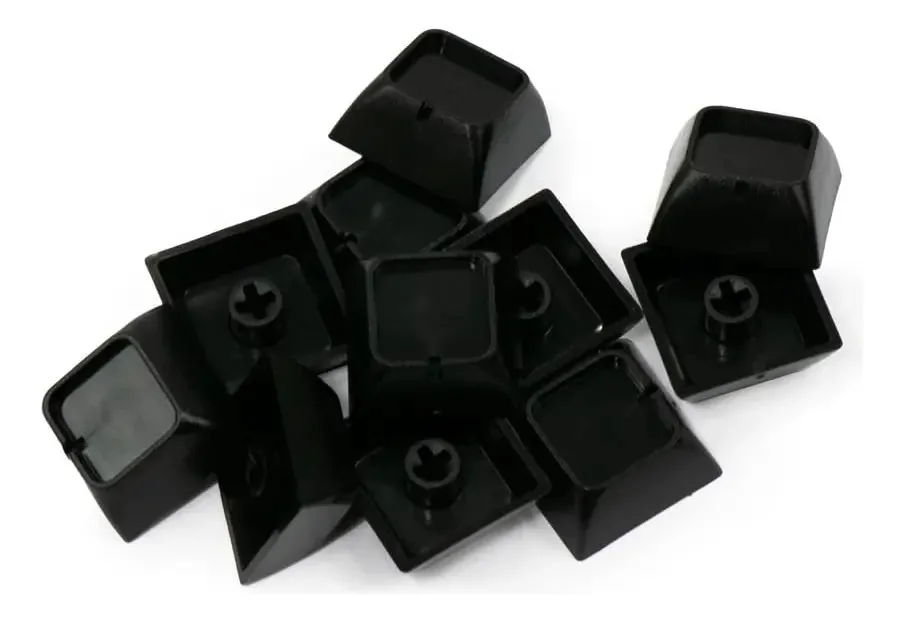Nevwear Keycaps (12 Unidades), Estilo Dsa, Transparente, Personalizável E Elegível, Compatível Com Teclados Cherry Mx Switch Preto, Individual (1 X 1)