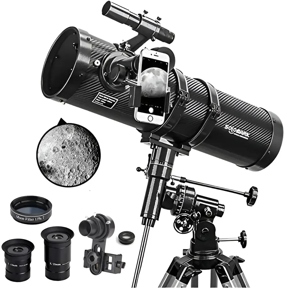 Telescópios refletores newtonianos Telescopio 130eq para adultos