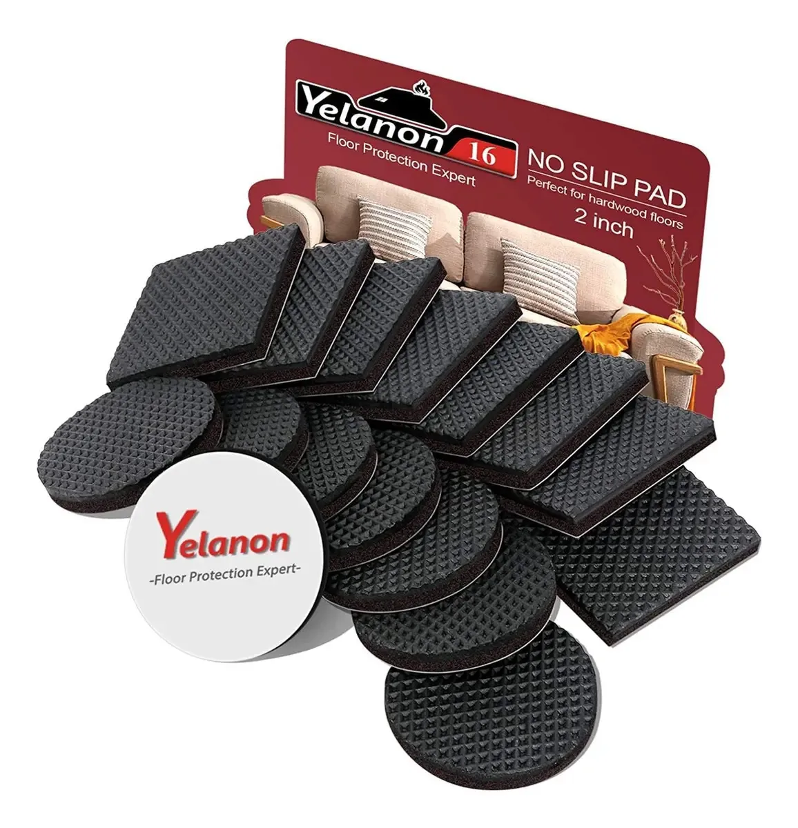 Almofadas antiderrapantes Yelanon - Proteção eficaz