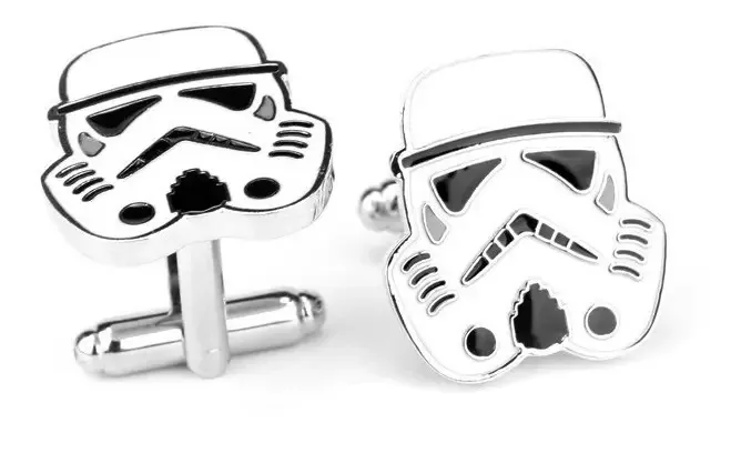 Abotoaduras masculinas Storm Tropper Star Wars - brancas