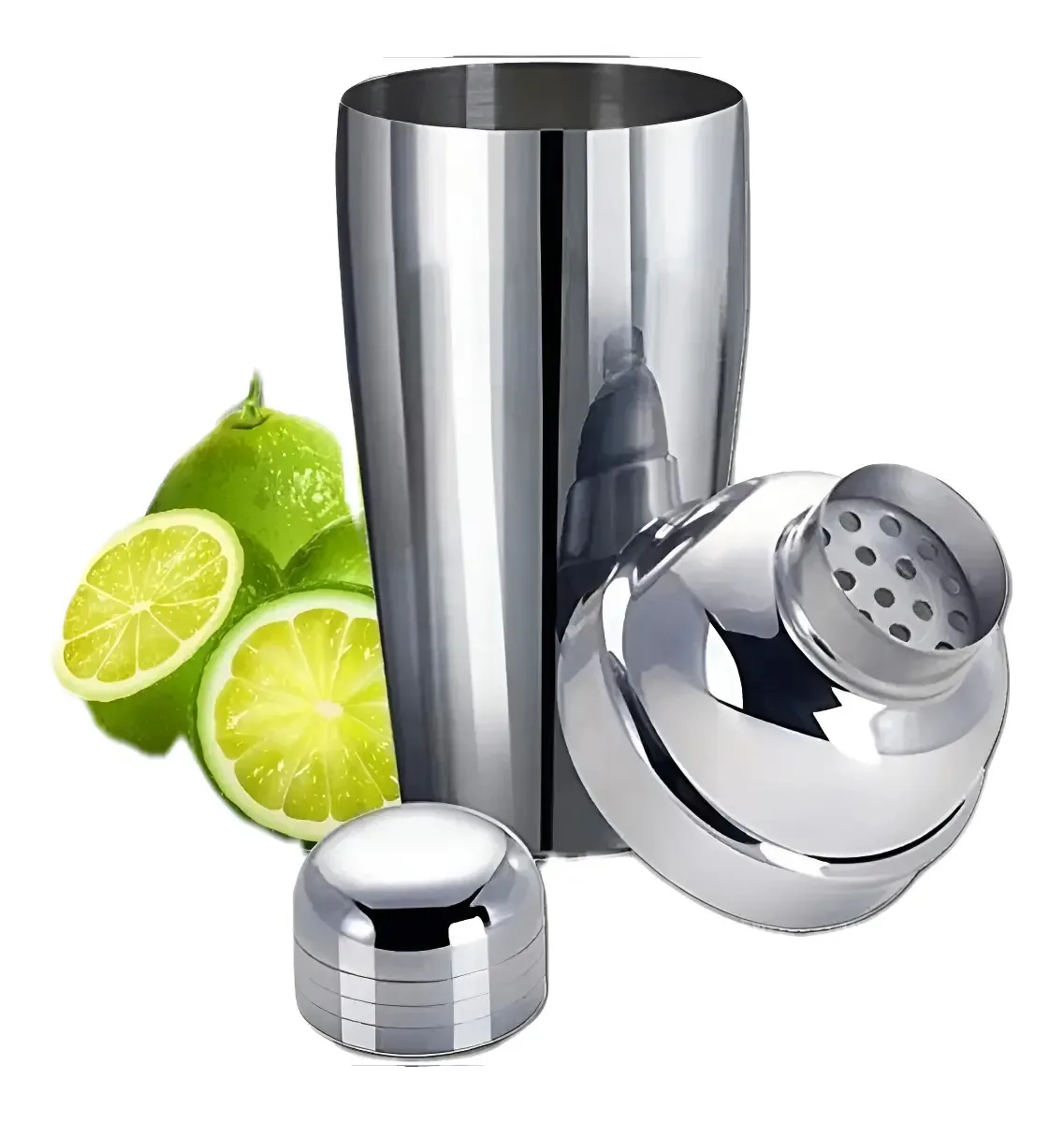 Coqueteleira Em Aço Inox - 500 Ml - Baccani Cor Cinza