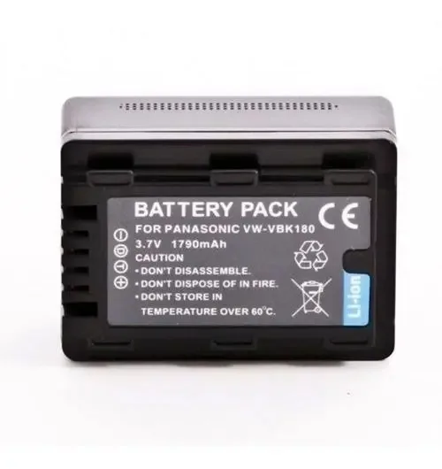 Bateria Íon de Lítio Memorytec VW-VBK180 para Câmeras Panasonic