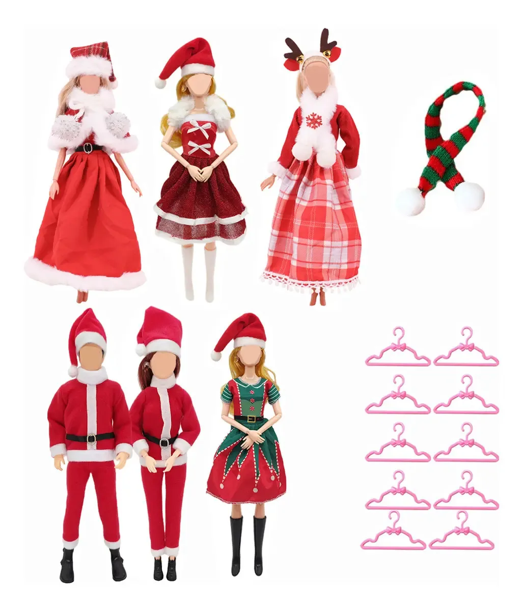 Roupas e acessórios de Natal para bonecas Barbie para homens