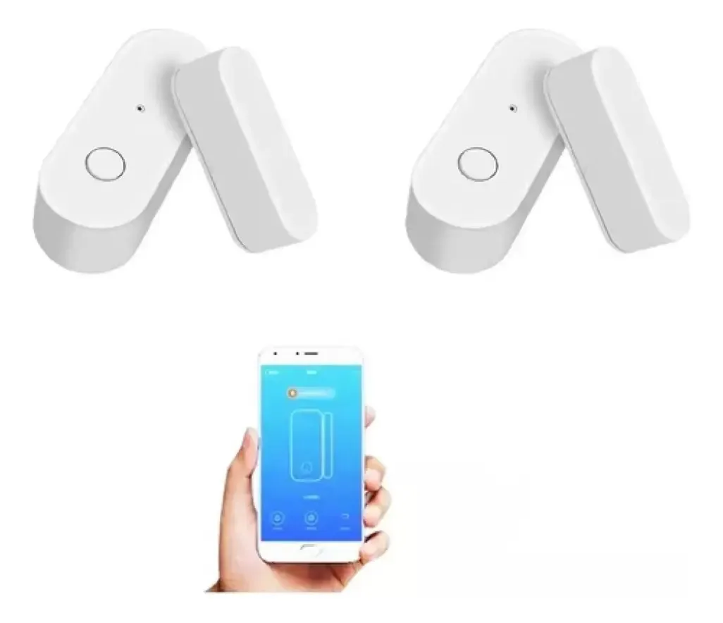 Alarmes e sensores WiFi de 2 peças para portas domésticas