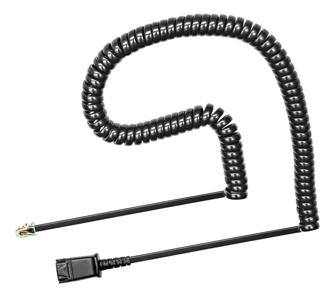 U10 - Cabo adaptador de fone de ouvido de desconexão rápida compatível com Plantronics QD para Cisco IP 68xx 78xx 88xx 89xx 99xx Série Y Modelos 7960 7961 7962 7965 7970 7975