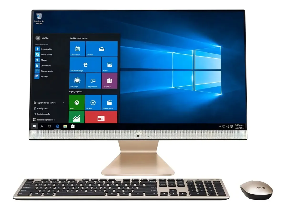 Computador All In One Asus Core I3 1115g4 8gb 1tb 256gb Ssd