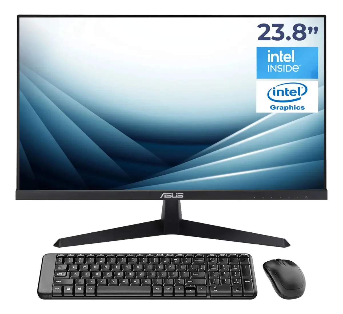 Computador desktop completo Asus Nuc 14 Essential Intel N150 16gb Ddr5 Ssd 512gb Monitor 23,5 120hz Wifi para escritório, estúdio e casa