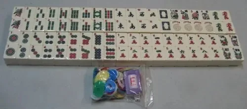 Conjunto De Peças Mah Jong Ocidental (166 Peças), Marfim Por Chh