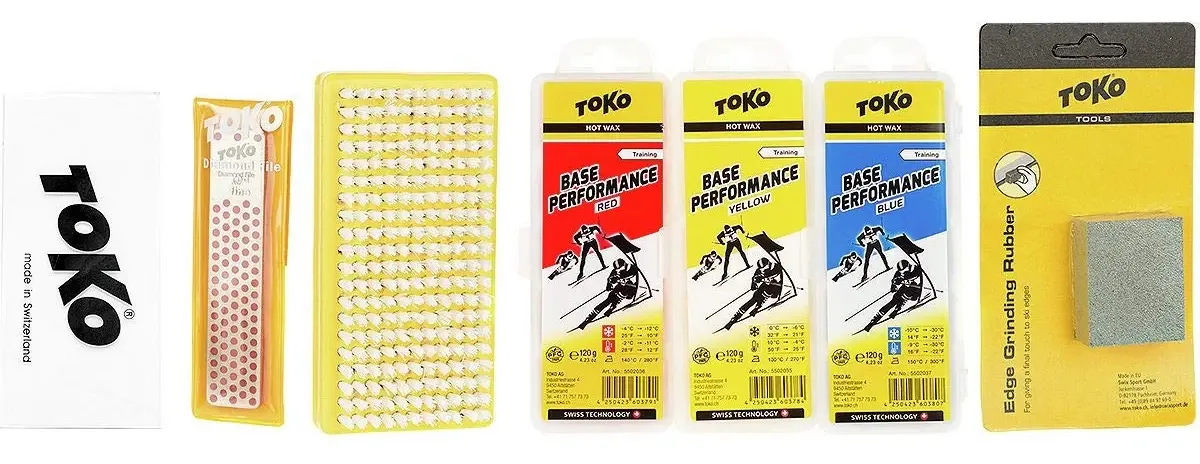 Kit básico de afinação e depilação Toko, preto/amarelo, tamanho único