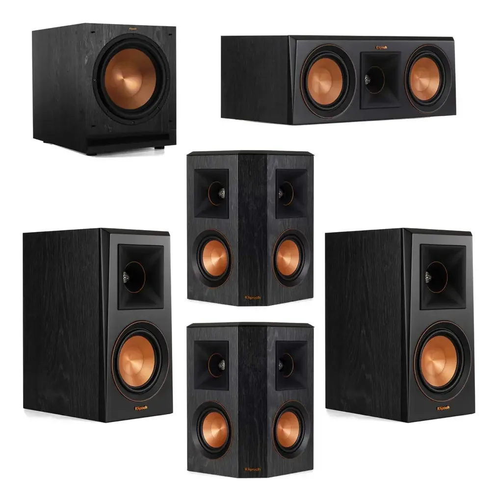Caixas de Som Klipsch 6 Woofer e Tweeter Cor Preta