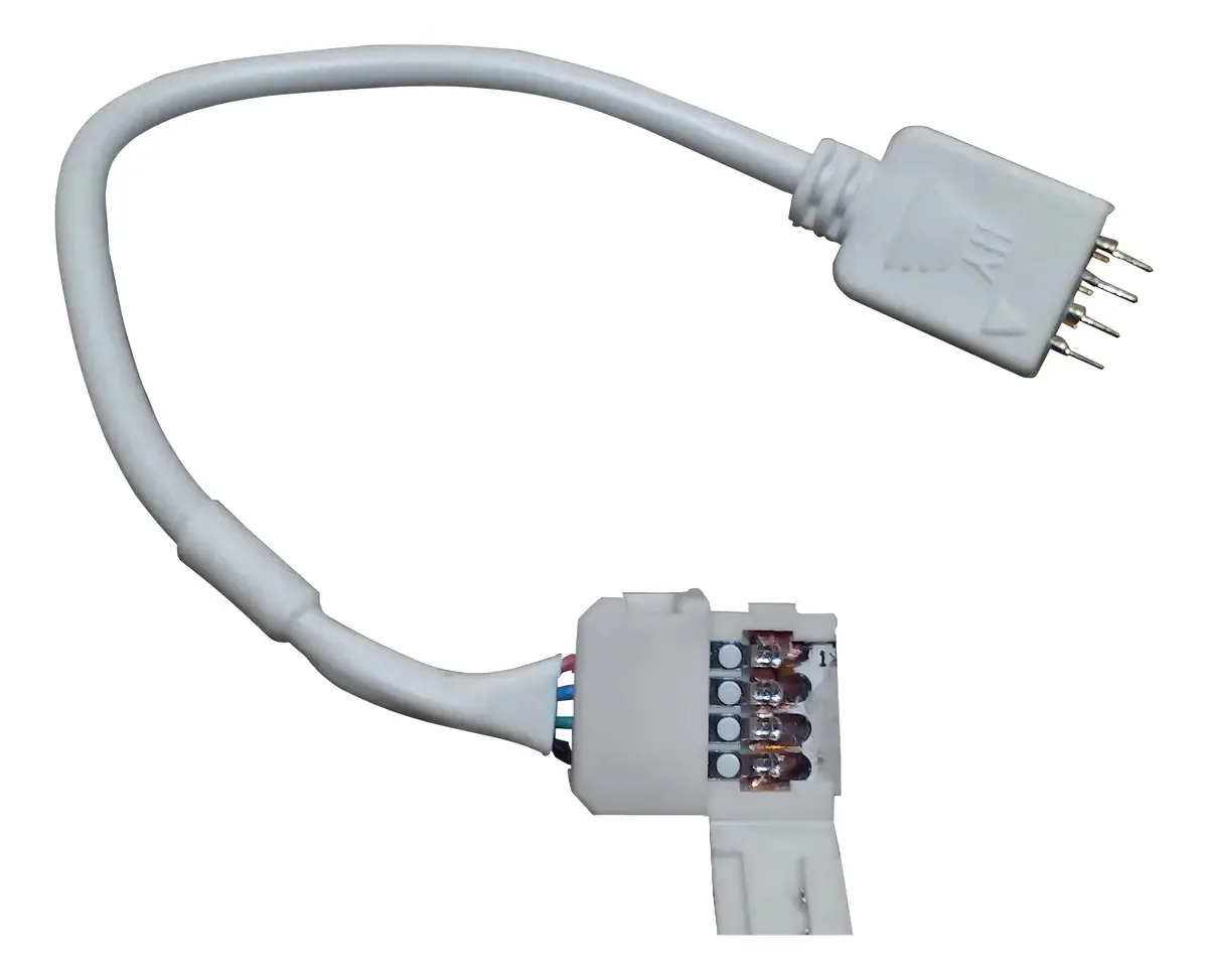 Kit 5 Conectores Fita Led 5050 Rgb - 10mm - C/extensor