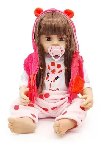 Boneca Reborn Bebe Realista 60cm