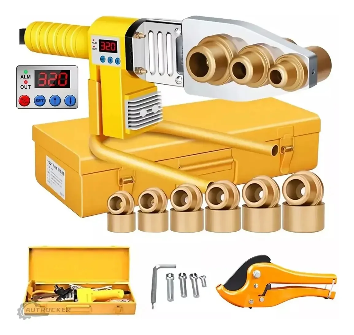 Kit de termofusor de display digital de 1000 w com 6 dados