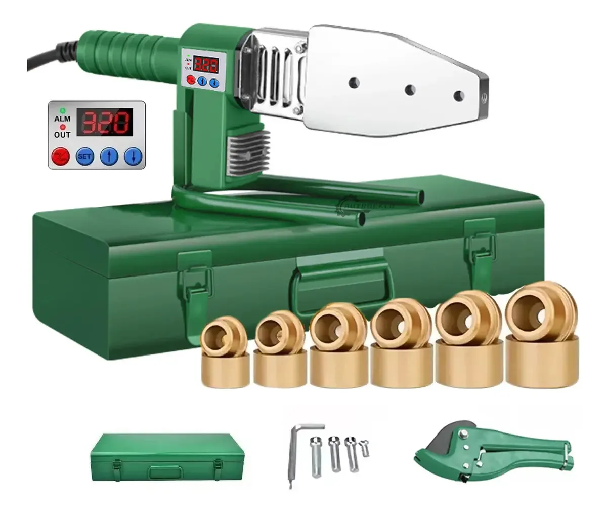 Kit Termofusora 1000w Display Digital Com 6 Matrizes