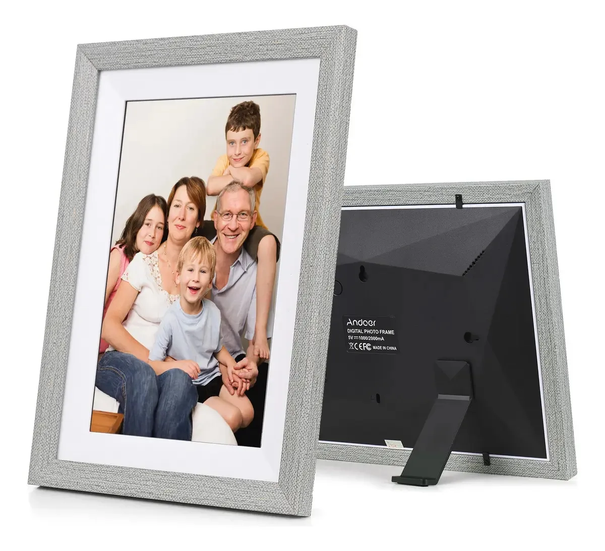 Porta-retratos digital Andoer de 10,1 polegadas com Wi-Fi