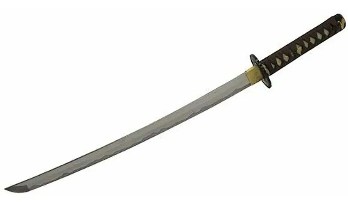 Aço frio Mizutori (guindaste) Wakizashi Silver, 27,5 polegadas