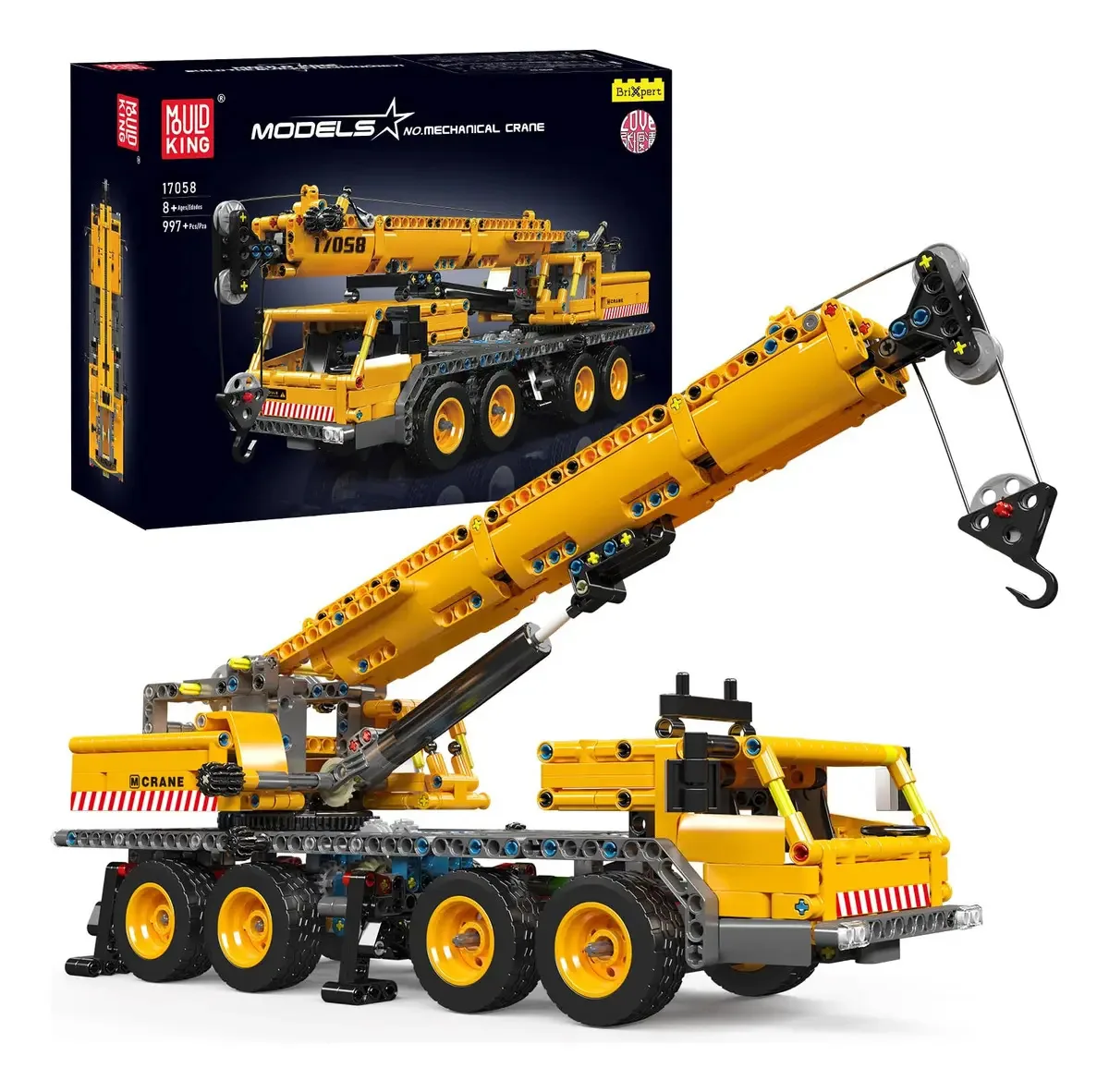 Kit de guindaste Mold King 17058, 997 peças, brinquedos de construção