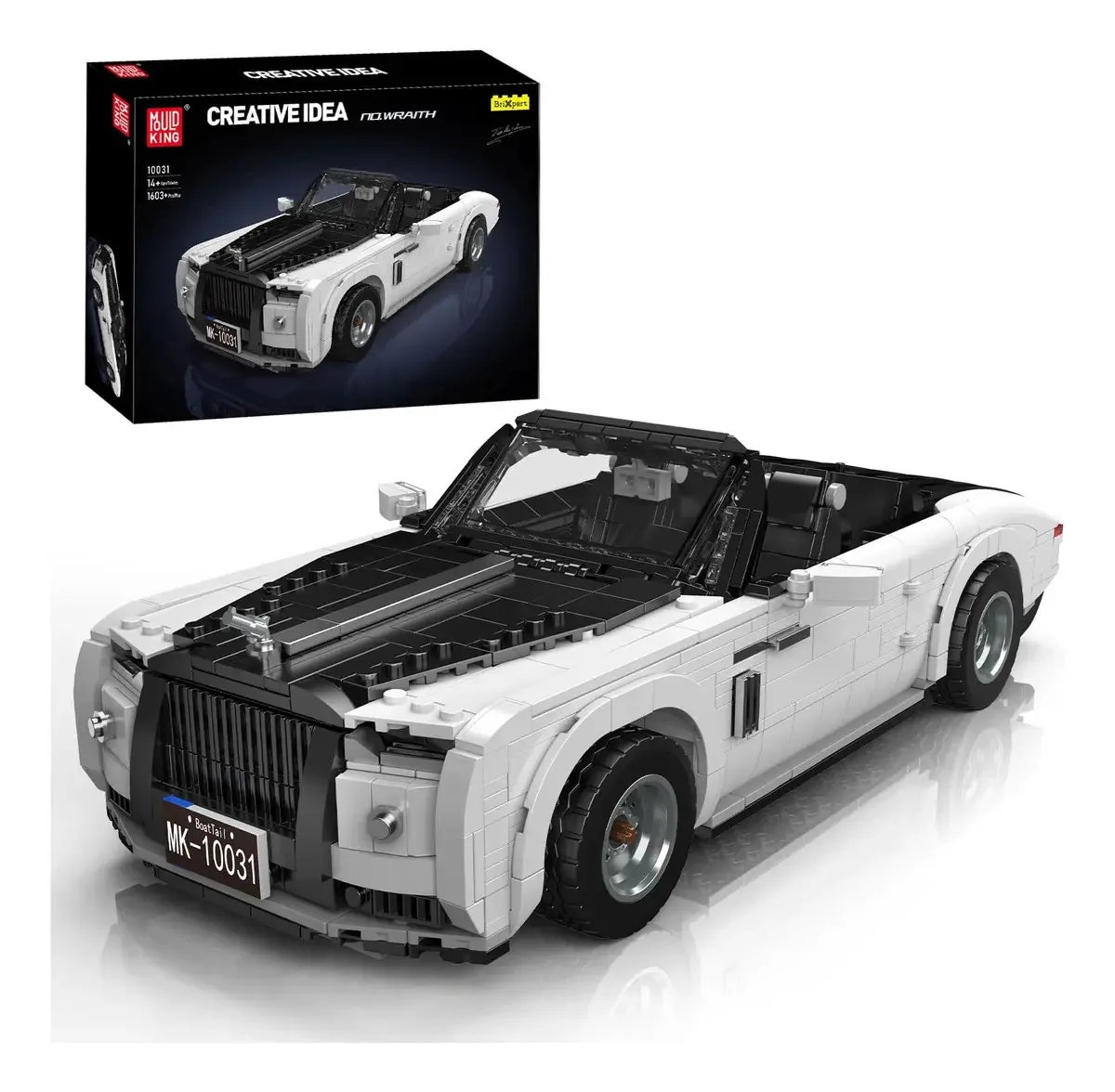 Blocos de construção Mold King Retro Car Moc, brinquedos
