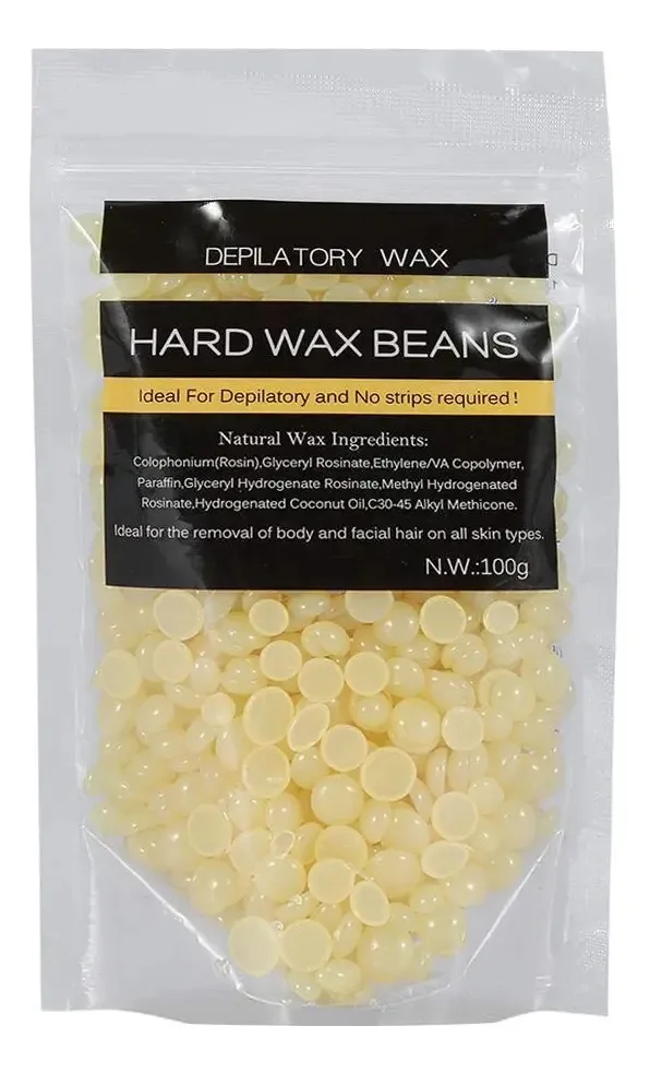Grãos de Cera Depilatória, 3.53 Oz/saco, Sem Tiras, Grãos