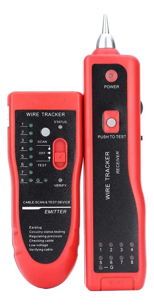 Testador de rede LAN Utp Stp Rj45 Rj11 Rastreador de cabos telefônicos Localizador de linha para intercalar cabos de rede Testador de linha telefônica