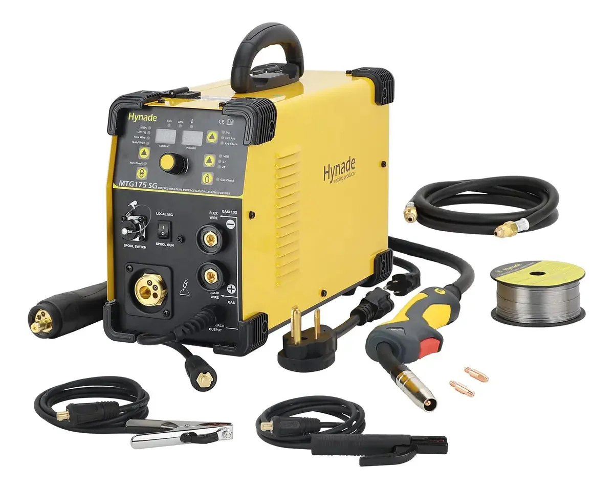 Soldador Hynade Mig, bobina Tig Stick multifuncional 3 em 1 M. Cor preta