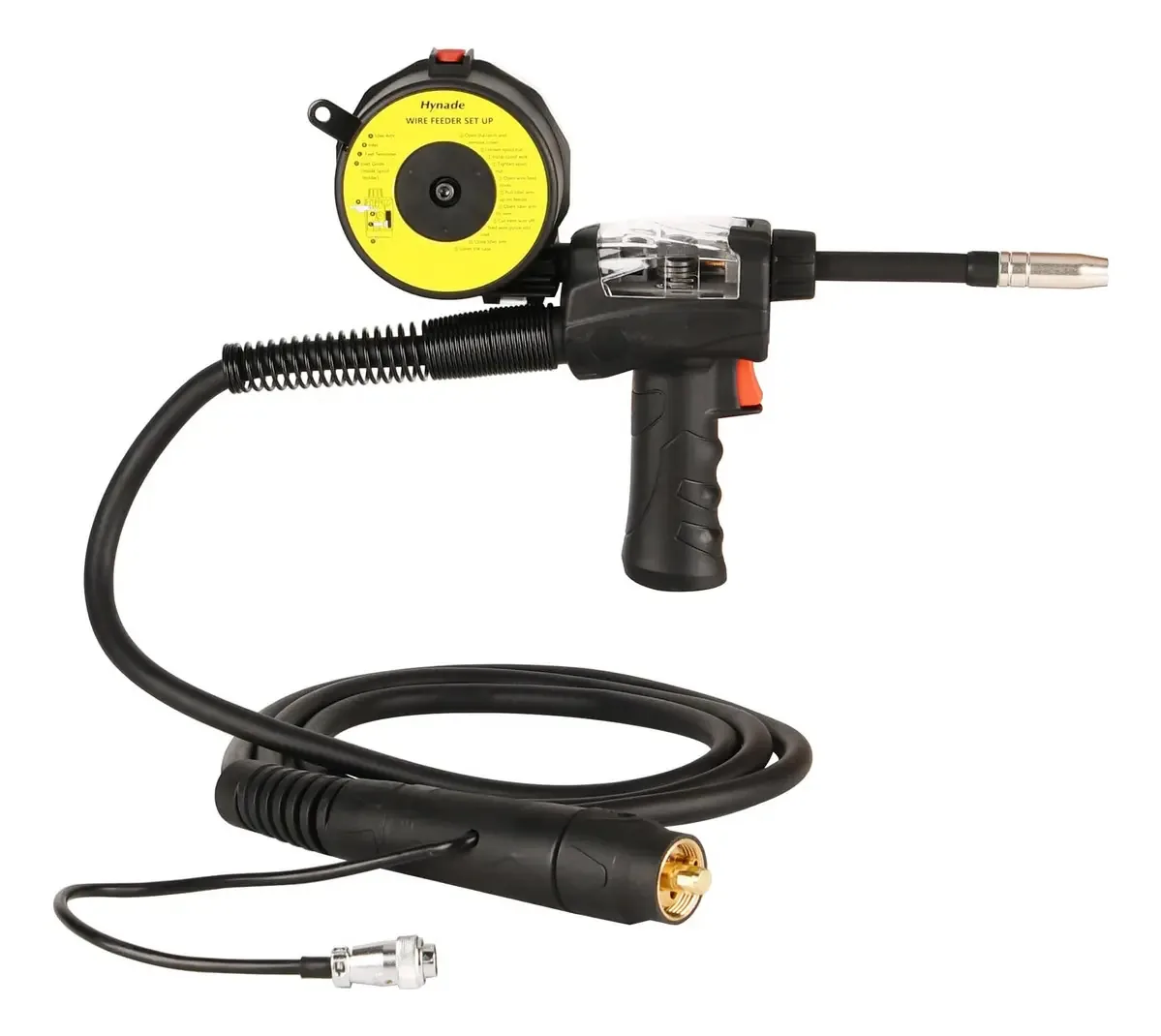 Bobina de pistola Hynade Mig, refrigerada a ar 10 pés 150a Lbt150 M. Cor preta